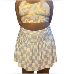 Checkered blue and white Skirt Jolie & Joy